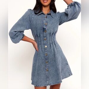 Petal & Pup Phoenix Long Sleeve Mini Dress. Size: L